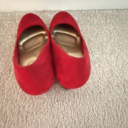 Red Wedge Shoes 
