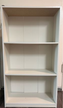 White 3 shelf bookcase