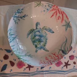 Marine Motif Melamine Dishes