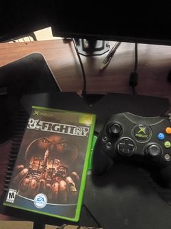 Original Xbox with cords Def Jam vendetta fight for New York