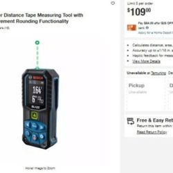 165ft. Green Laser Distance Measuring Tool