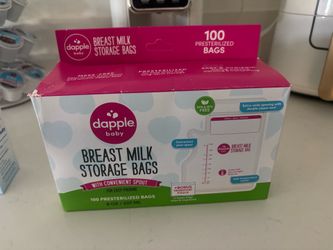 Breast milk storage bags