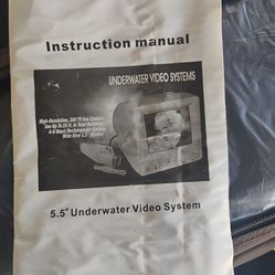 5.5" underwater video system