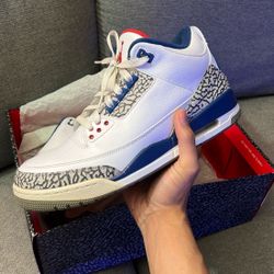 Jordan True Blue 3s 