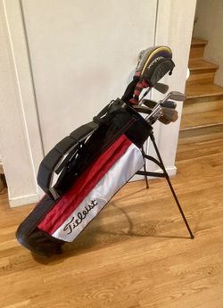 NICE Titleist Golf Clubs Set w/ TaylorMade 460cc Driver - NEW GRIPS!!