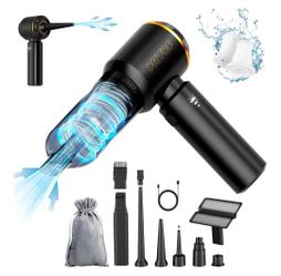 New Handheld Vacuum,Car Vacuum Cleaner,4-in-1 20000PA High Power Portable Rechargeable Vacuum Cleaner with Brushless Motor, Small Handheld Vacuum 