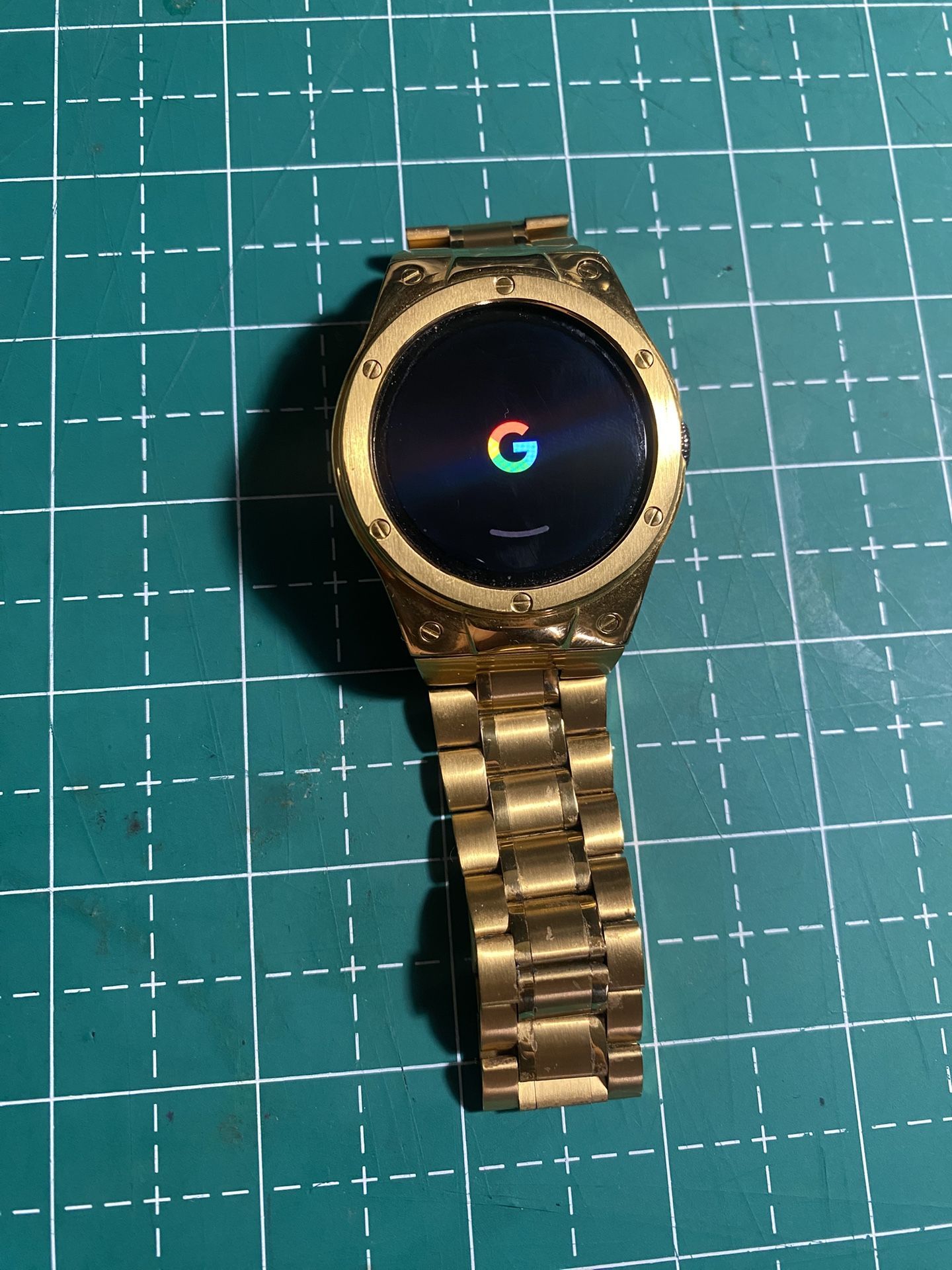 Google- Watch 2, 41mm Pixel Matte Black Smartwatch with Obsidian Active Band Wi-Fi - Matte Black,