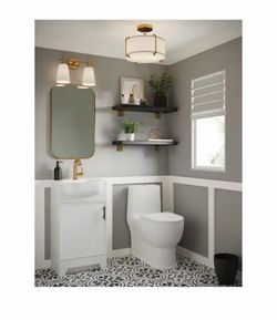 Glacier Bay Single Sink White Vanity