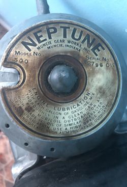 Vintage Neptune outboard boat motor