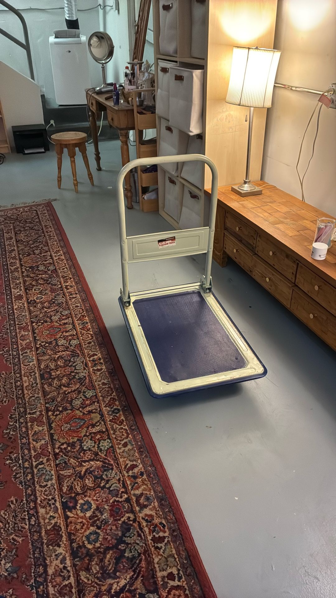 Hand Cart On Roller Wheels
