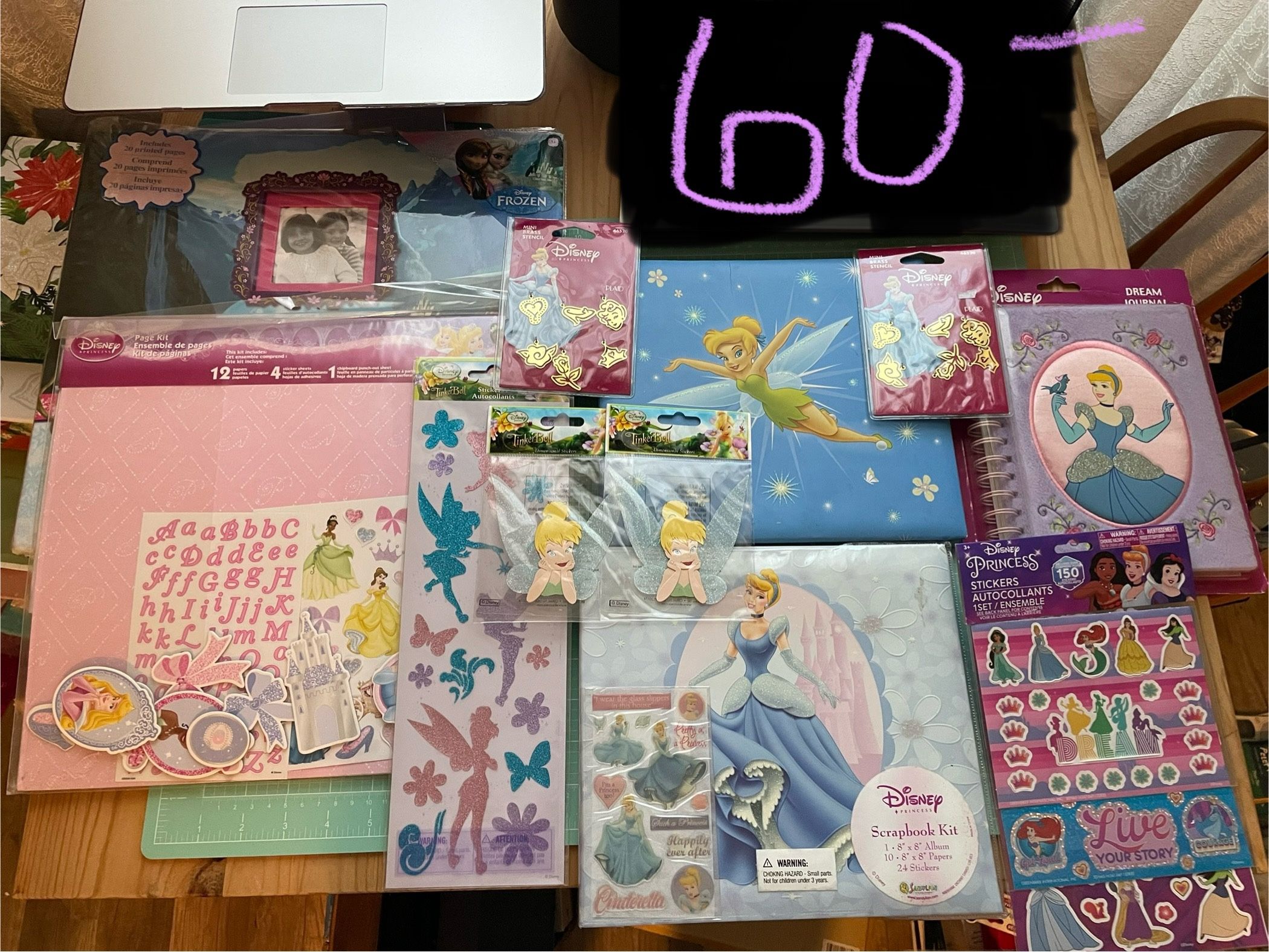 Disney Princess Scrapbook Lot