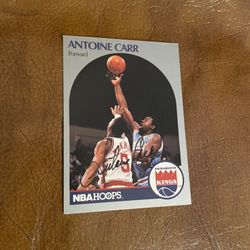 ANTOINE CARR AUTOGRAPHED SACRAMENTO KINGS NBA HOOPS #255 BASKETBALL CARD FOR ONLY $4.00