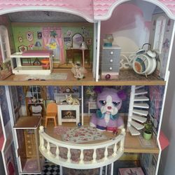 Kids Wood Doll House 