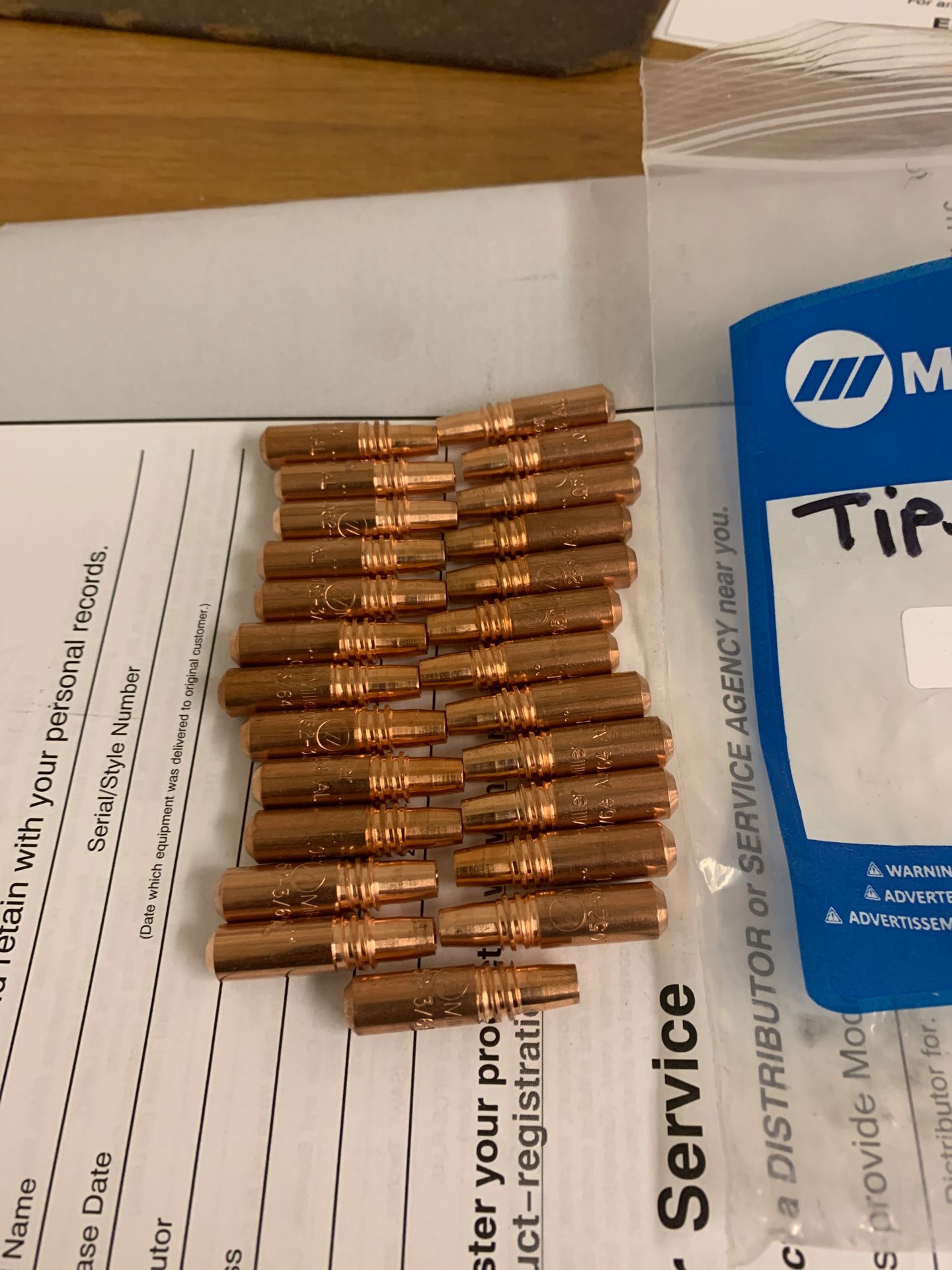 Miller tips .052 /3/64 brand new