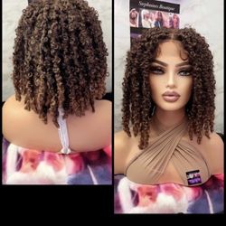 Human Hair Blended Lace Front Wig 