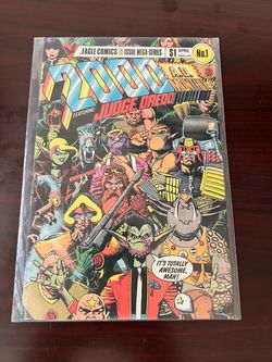 2000 AD Monthly Judge Dredd #1 Eagle Comics 1985 comic book