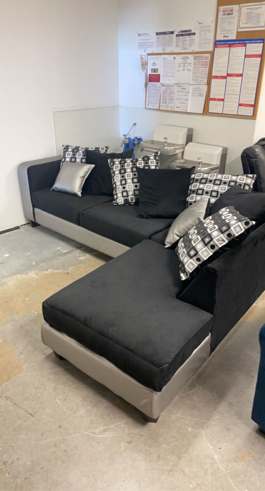 Brand New Black Sectional