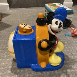 Mickey Mouse Steamboat Willie Cookie Jar