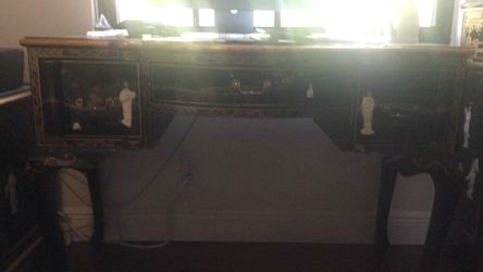 Black Lacquer Chinese Desk