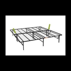 Mainstays 14" High Profile Foldable Steel Queen Platform Bed Frame, Black