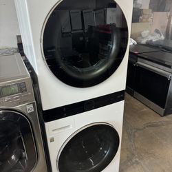 Lg Stackable Washer And Electric Dryer Thin Q 