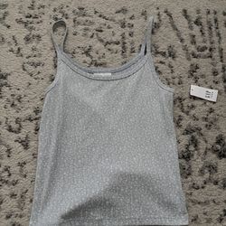 light blue with white flower print