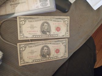 1963 Red Seal $5 Bill