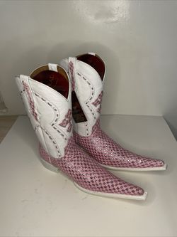 El General 1901 Cowboy Boots Sugar Pink Stream US 9 Talla 28 Mex botas picudas