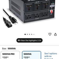 LVYUAN 5000 Watt Voltage Converter Transformer 