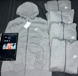 Gray Nike Zip Up Hoodie