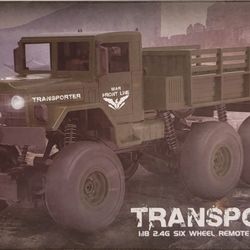 Transporter-8 Six wheel remote control military truck