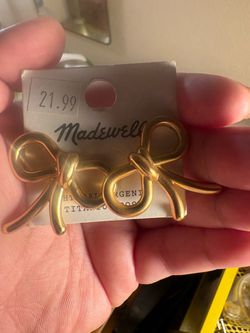 Madewell Gold Bow Earring