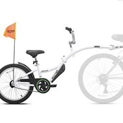 Kids Bicycle-Trailer Attaches To Parents Bicycle