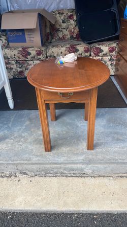 Side cherry wood table solid