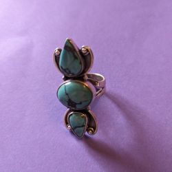 Turquoise And Silver Ring