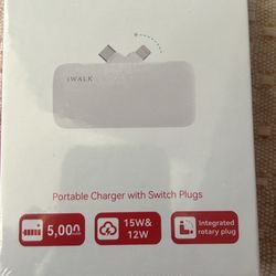 Iwalk Portable Charger  With Switch Plugs