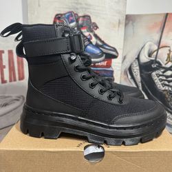 New Dr. Martens Combs Tech Poly Casual Boots In Black -Men's 4 Women's 5