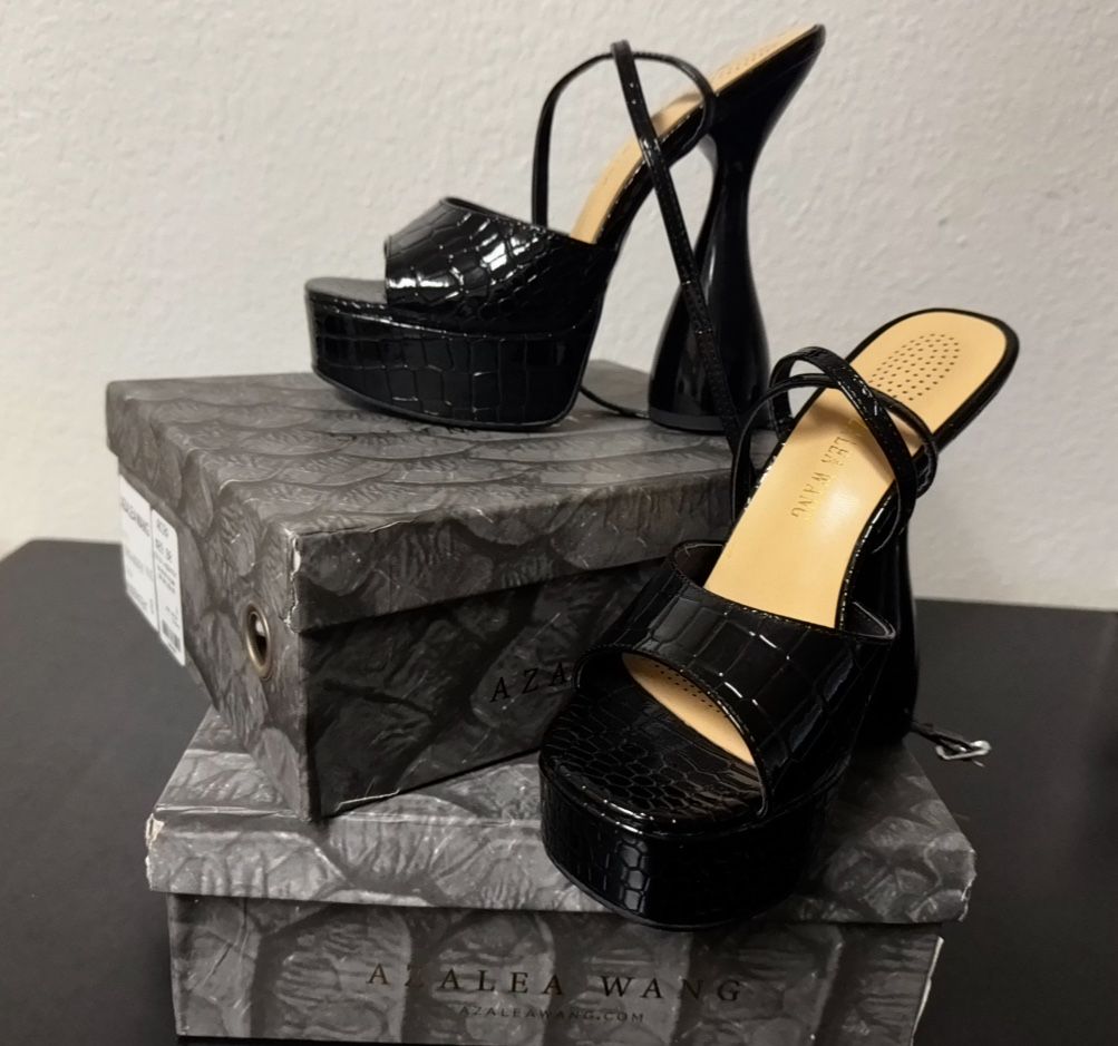 Black Azalea Wang Heels