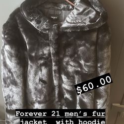 Forever 21 Men’s Furry Jacket