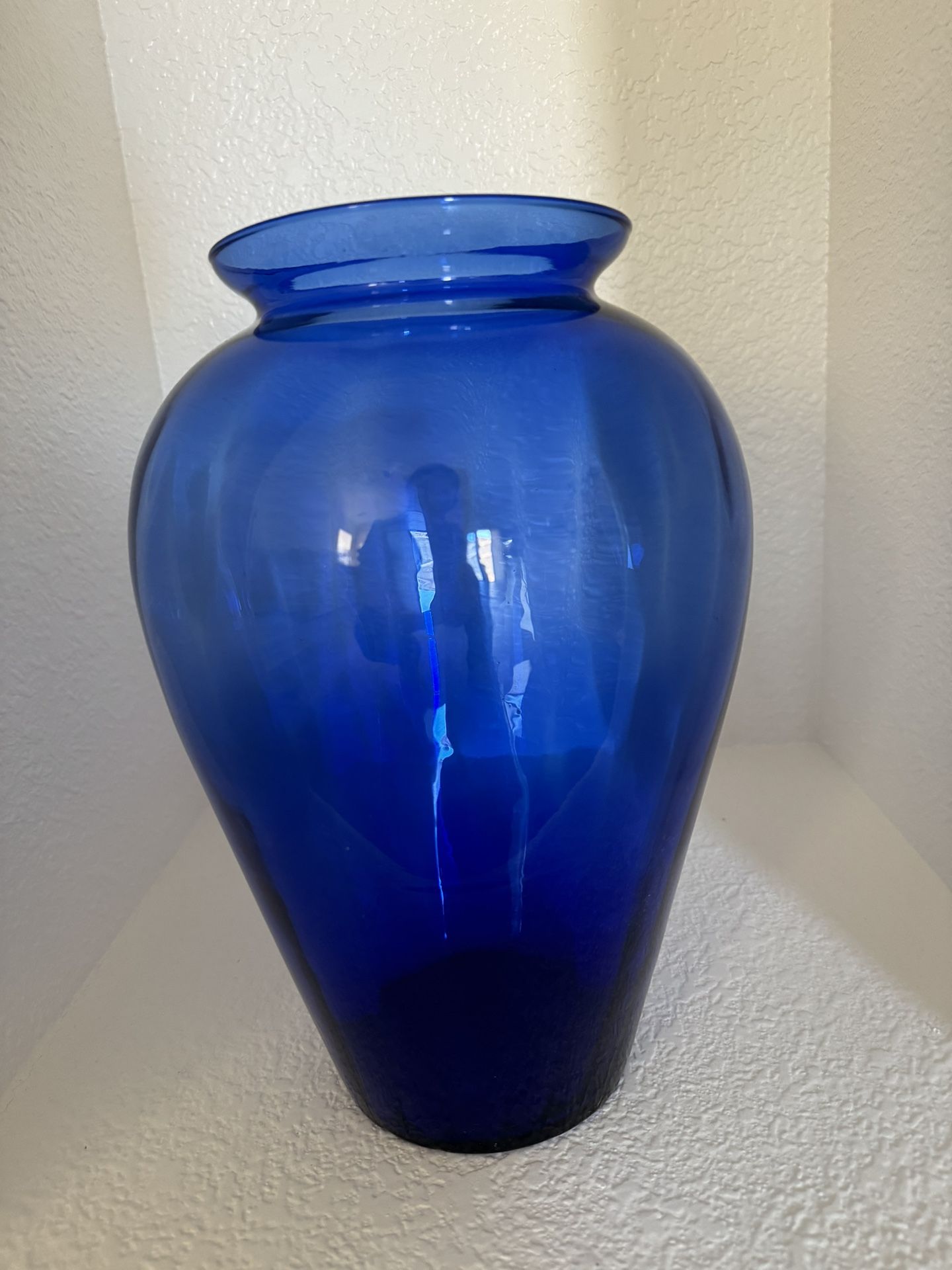 Vintage Large Cobalt Glass Vase