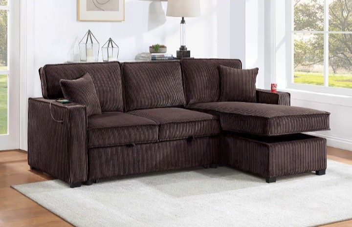 2-Pc Sectional Sofa With Reversible Chaise