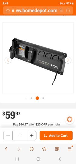 Ryobi charging docking station for advanced stick vacuum. Like new.