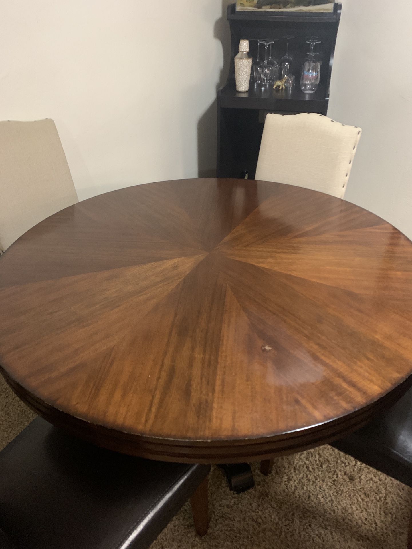 Wooden Table With Chairs Included