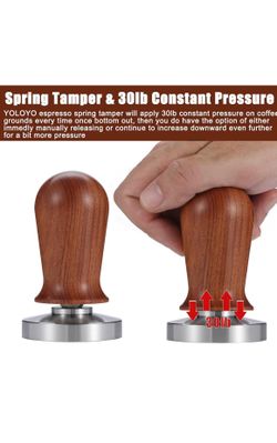 Espresso Tamper Walnut Wood Handle