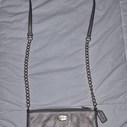 Coach gold wallet on chain