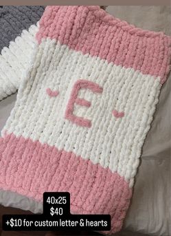 Handmade Custom Chunky Knit Blanket