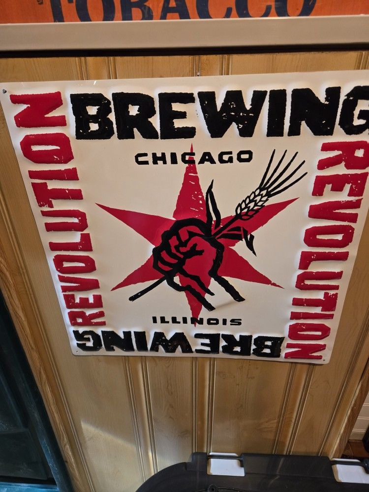 Revolution Brewing Sign