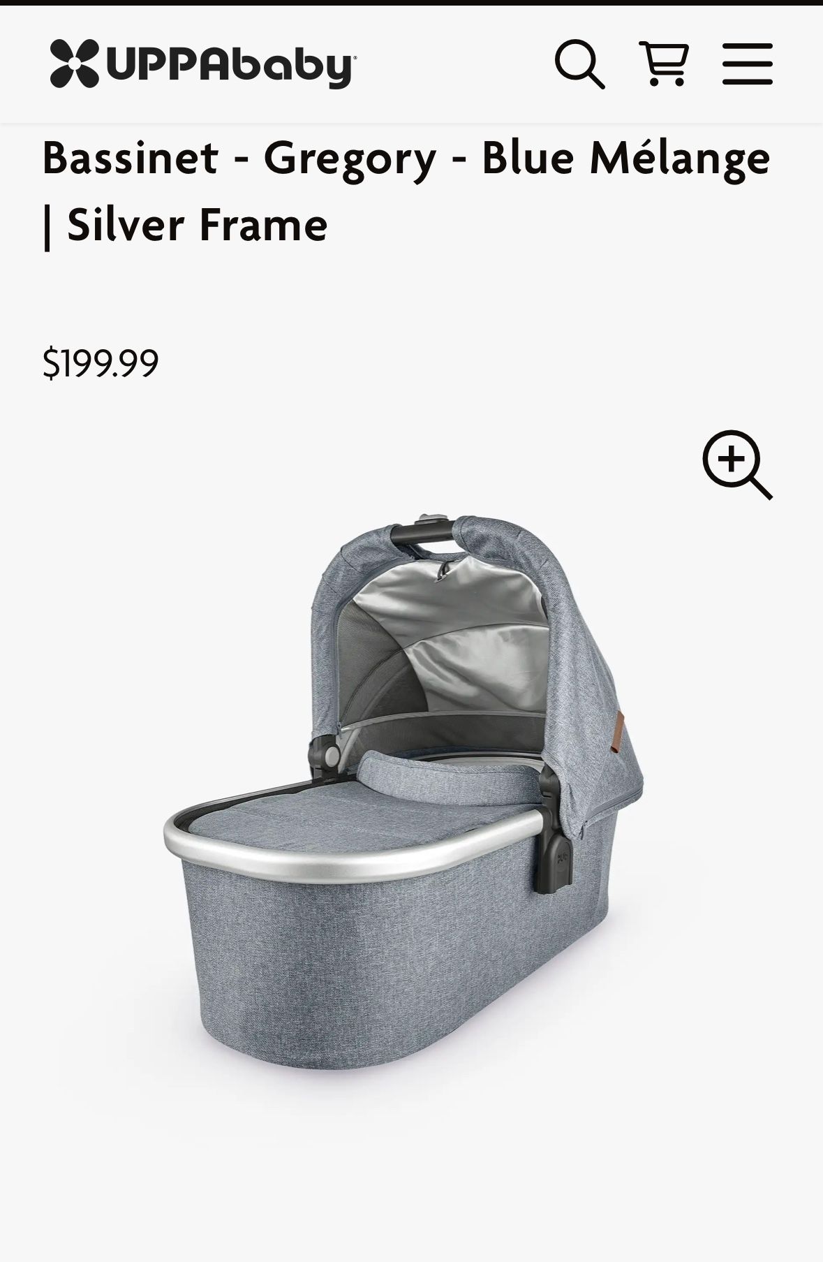 UPPAbaby Bassinet with mattress and cover 
