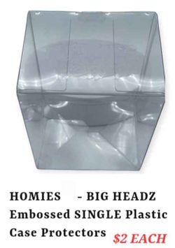 DGA HOMIES  - BIG HEADZ 
Embossed Plastic Case Protector For Your Singles
BIGHEADZ HOMIES 