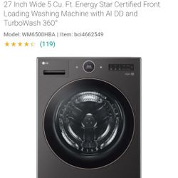 LG Washer And Dryer In One